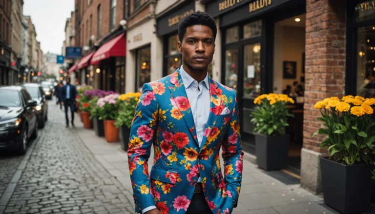 veste fleur homme